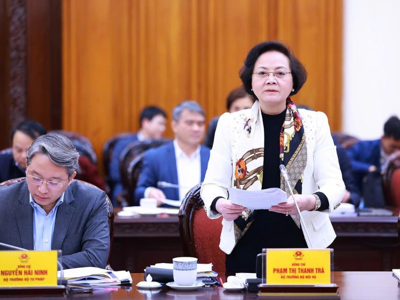 Bộ trưởng Bộ Nội vụ Nguyễn Tiến Hải phát biểu tại cuộc họp Ban Chỉ đạo vị trí việc làm năm 2026.