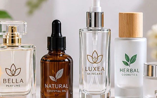 In logo lên chai lọ thủy tinh và chai mỹ phẩm theo yêu cầu